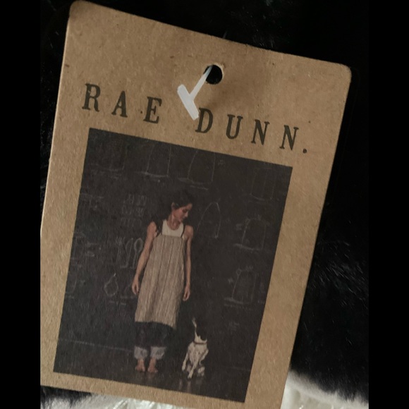 RAE DUNN Good Night Slippers NWT, sz Small 5-6, taupe & black, - Picture 3 of 9